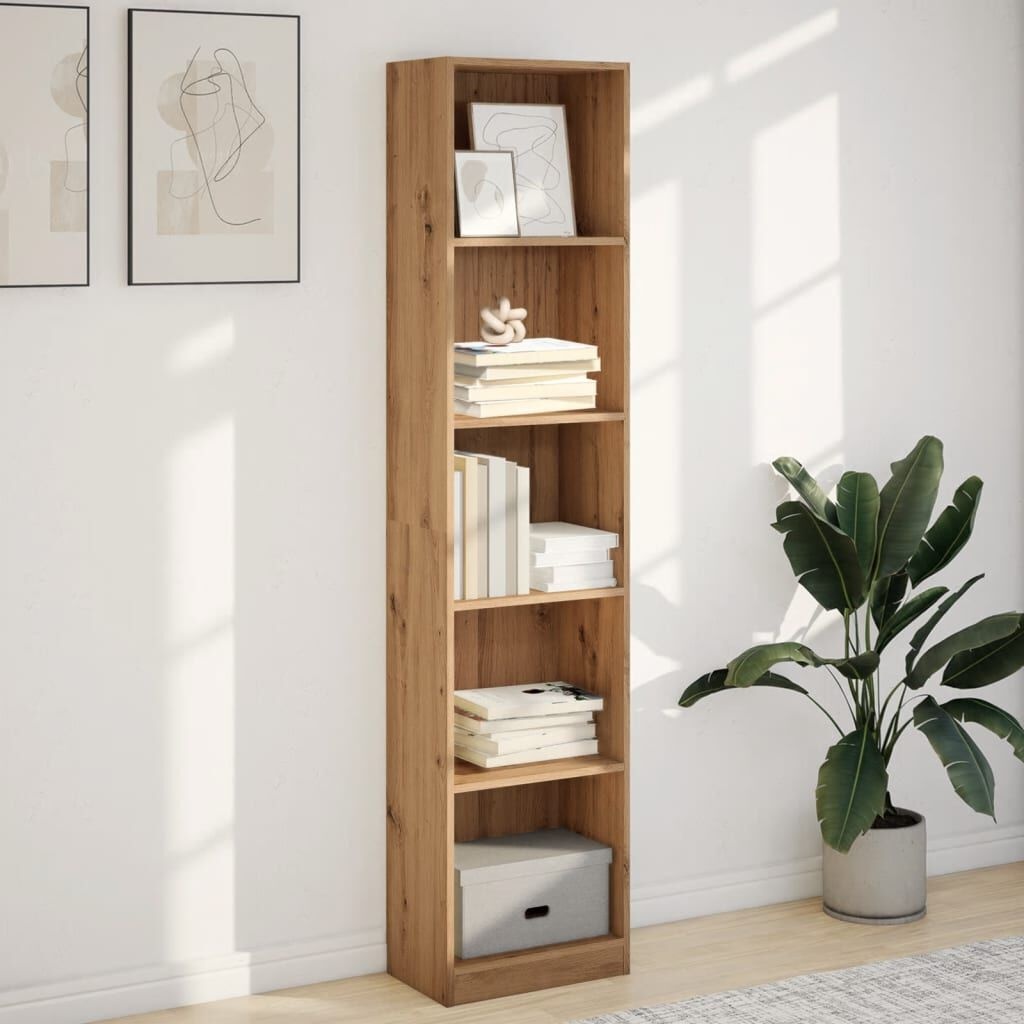 VidaXL Boekenkast 40x24x176 cm - 55% Korting | Bewerkt Hout
