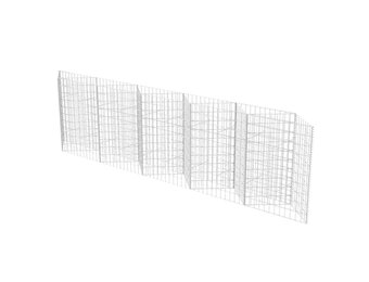 vidaXL Gabion mand 300x30x100 cm Gegalvaniseerd Staal - Nu 55% Korting!