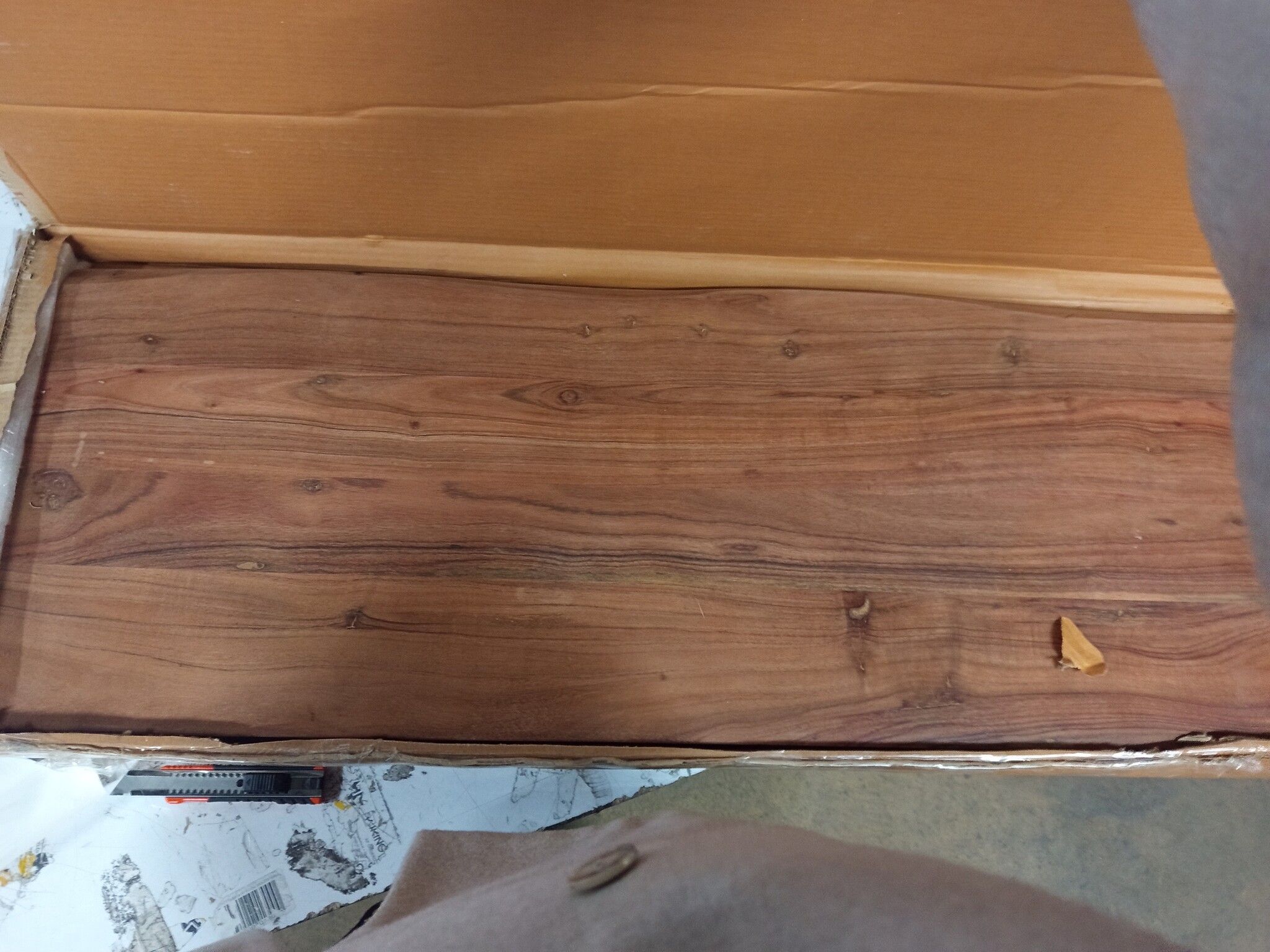 vidaXL Acaciahout Tafelblad (120x40x2.5cm) - Natuurlijke Rand - 55% Korting!