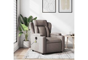 vidaXL Massagestoel Taupe - 30% Korting