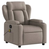 vidaXL Massagestoel Taupe - 30% Korting