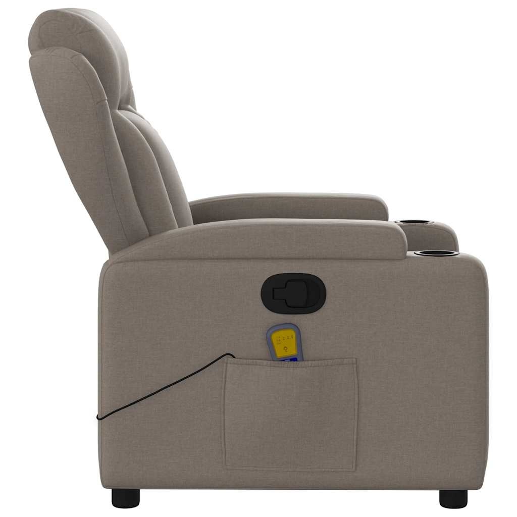 vidaXL Massagestoel Taupe - 30% Korting