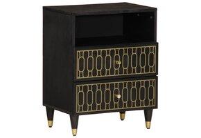 vidaXL Nachtkastje Massief Mangohout - 55% Korting!