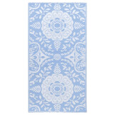 vidaXL Buitenkleed ARAKIL 80x150 cm Babyblauw | 37% Korting