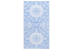 vidaXL Buitenkleed ARAKIL 80x150 cm Babyblauw | 37% Korting