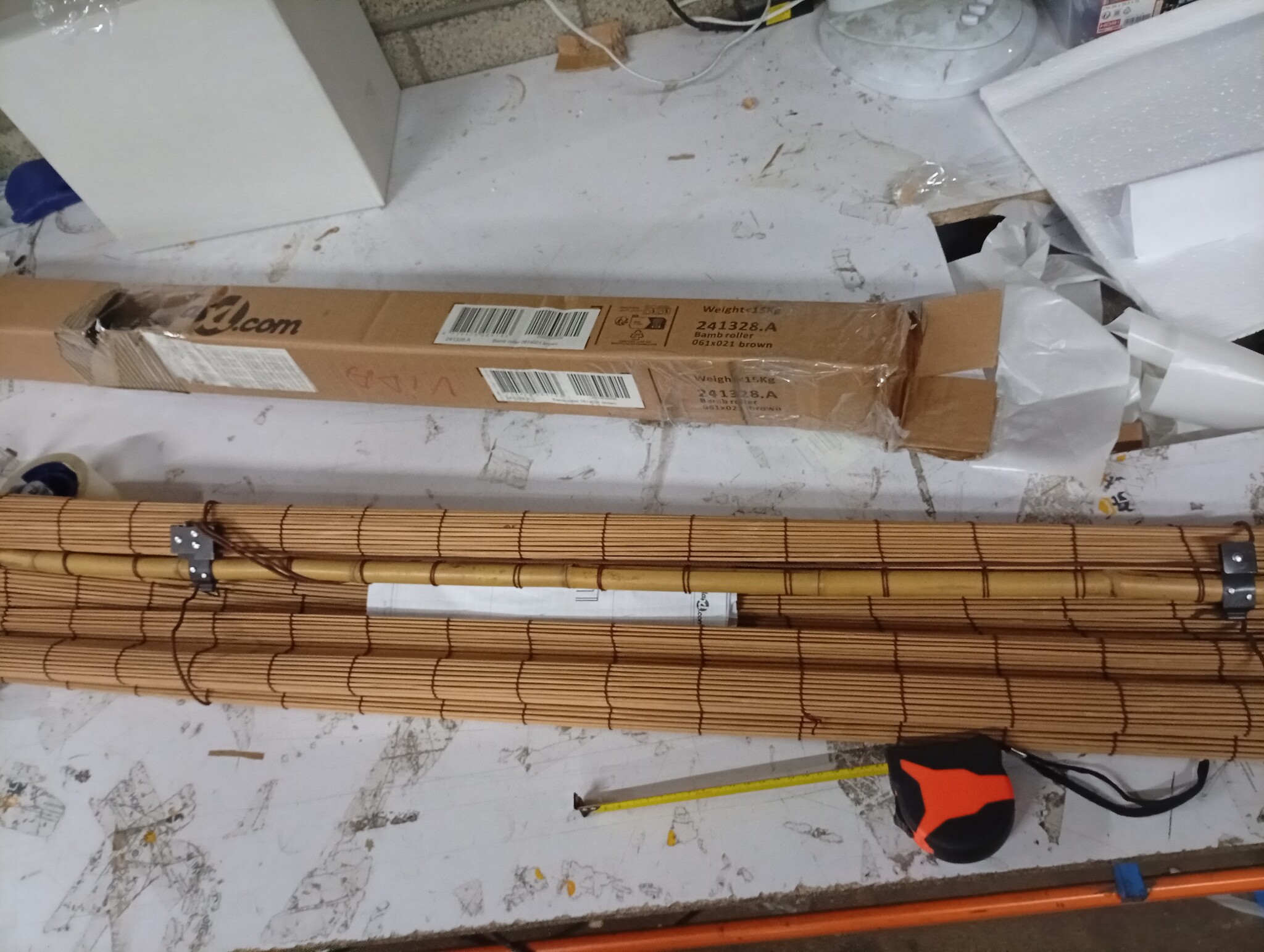 VidaXL Rolgordijn Bamboe Bruin 120x160 cm - 73% Korting!