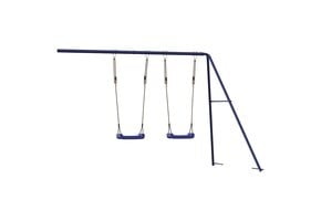 vidaXL Glijbaan & Schommels Speelhuis Blauw - 64% Korting!