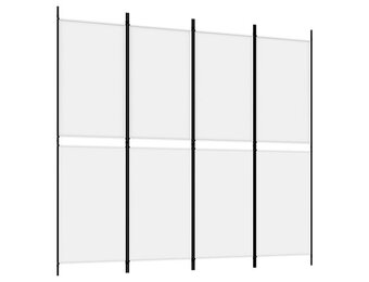 VidaXL Kamerscherm 4 panelen Wit - 62% Korting!