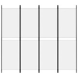 VidaXL Kamerscherm 4 panelen Wit - 62% Korting!