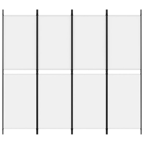 VidaXL Kamerscherm 4 panelen Wit - 62% Korting!