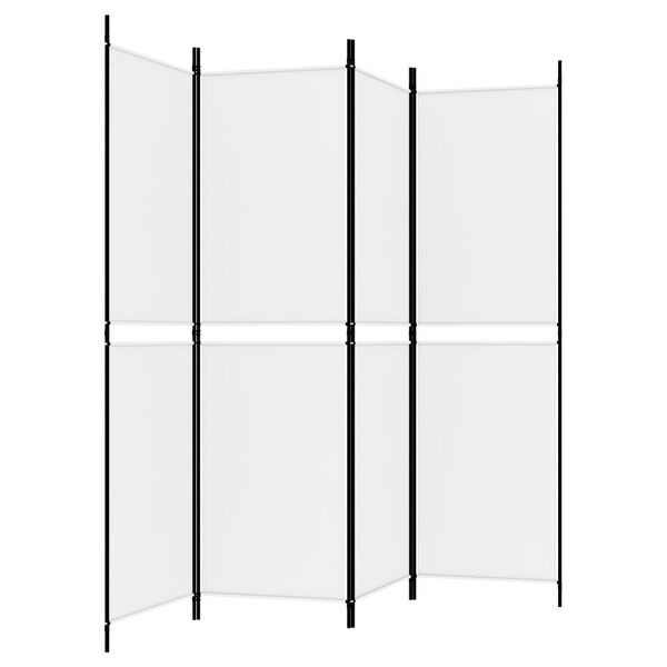 VidaXL Kamerscherm 4 panelen Wit - 62% Korting!
