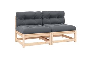 VidaXL Tuinmiddenbanken 2 st. Grenenhout | 47% Korting