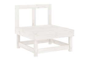 vidaXL Tuinmiddenbank Grenenhout Wit - 30% Korting