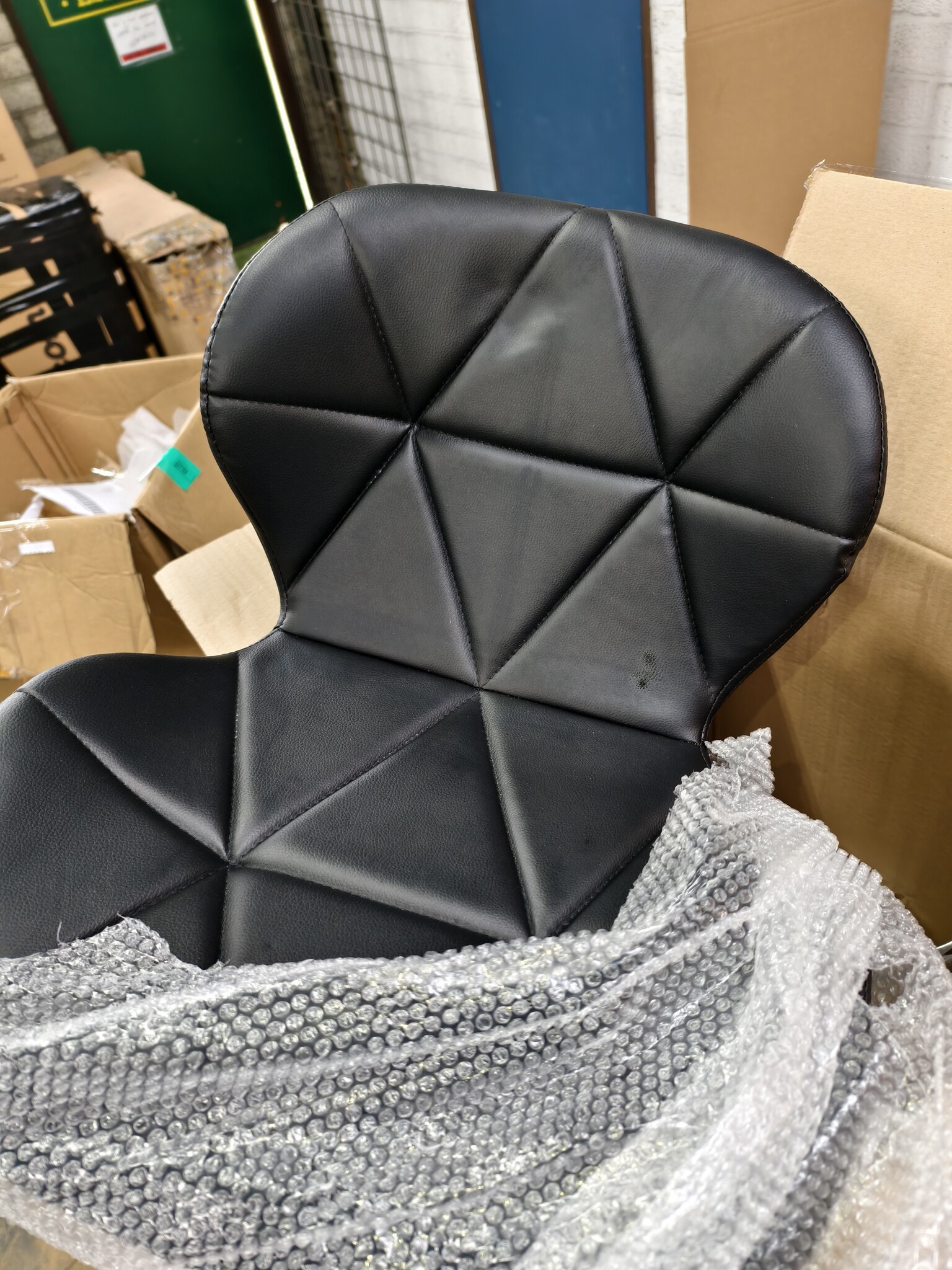 Bureaustoel AVOLA Zwart - Ergonomisch ECO-leer - 55% Korting