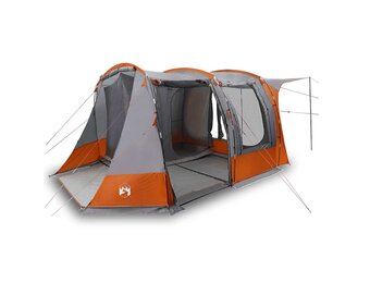 vidaXL Autotent Waterdicht - 35% Korting - Grijs/Oranje