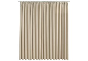 vidaXL Gordijn Verduisterend Beige - 60% Korting!