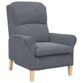 vidaXL Fauteuil Donkergrijs - 55% Korting!