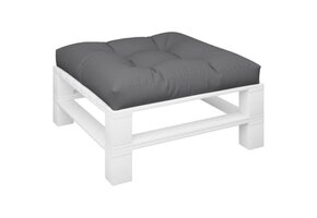 vidaXL Palletkussen Grijs - 80x80cm - 60% Korting!