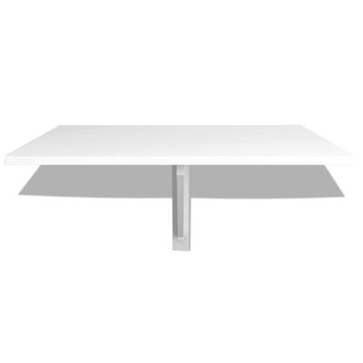 vidaXL Wandtafel Inklapbaar 100x60 cm Wit - 35% Korting!