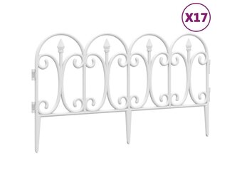 VidaXL Gazonranden Wit 10m - 35% Korting!