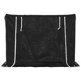 vidaXL Haardhoutrek met Regenhoes 151x40,5x110,5 cm | 55% Korting!