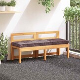 vidaXL Palletkussen Taupe (120x40x7 cm) Katoen - 55% Korting!