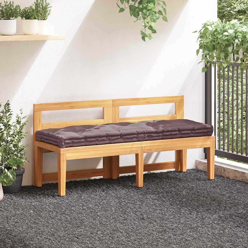 vidaXL Palletkussen Taupe (120x40x7 cm) Katoen - 55% Korting!