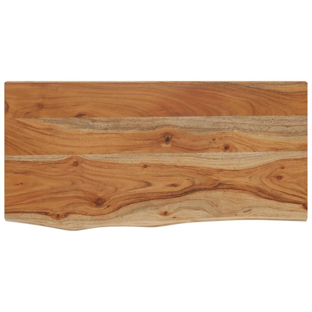 vidaXL Wandschap Acaciahout Natuurlijke Rand - 40x20x2,5 cm | 35% Korting!