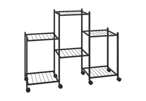 VidaXL Bloemenstandaard met wielen - 55% Korting! (83x25x63,5 cm)