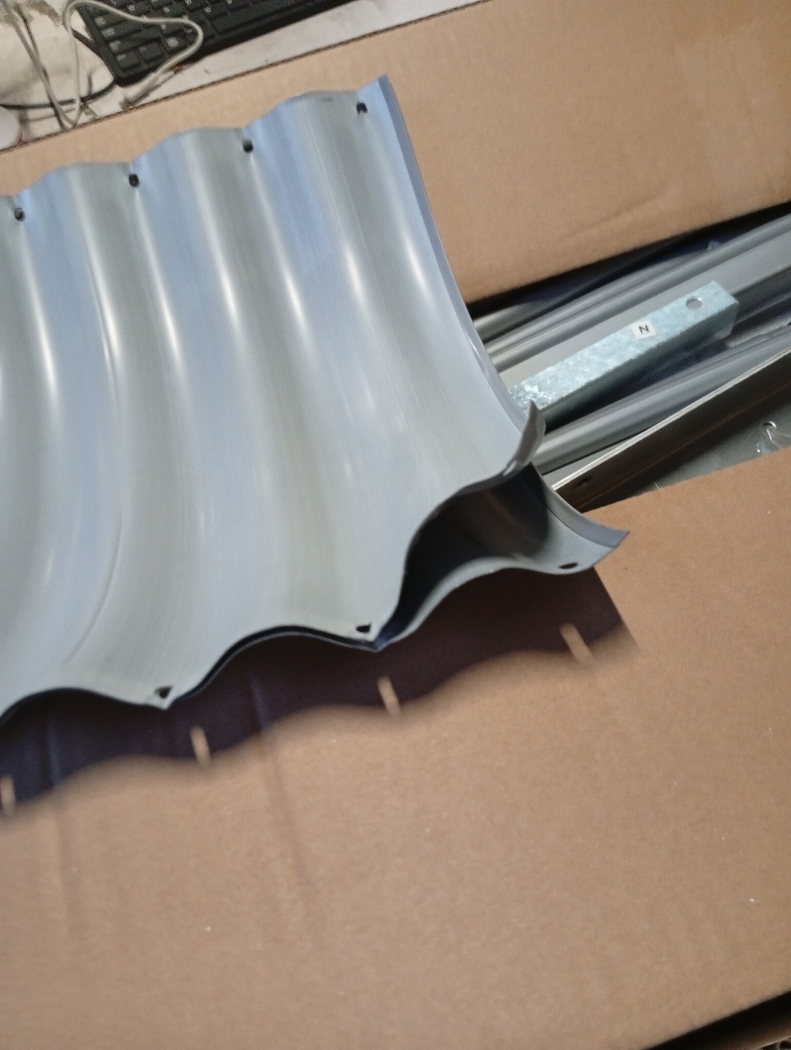 vidaXL Haardhoutopslag 180x45x100cm Staal Lichtgrijs - 55% Korting!