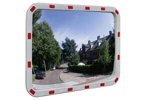 vidaXL Verkeersspiegel 60x80cm met Reflectoren - 60% Korting!