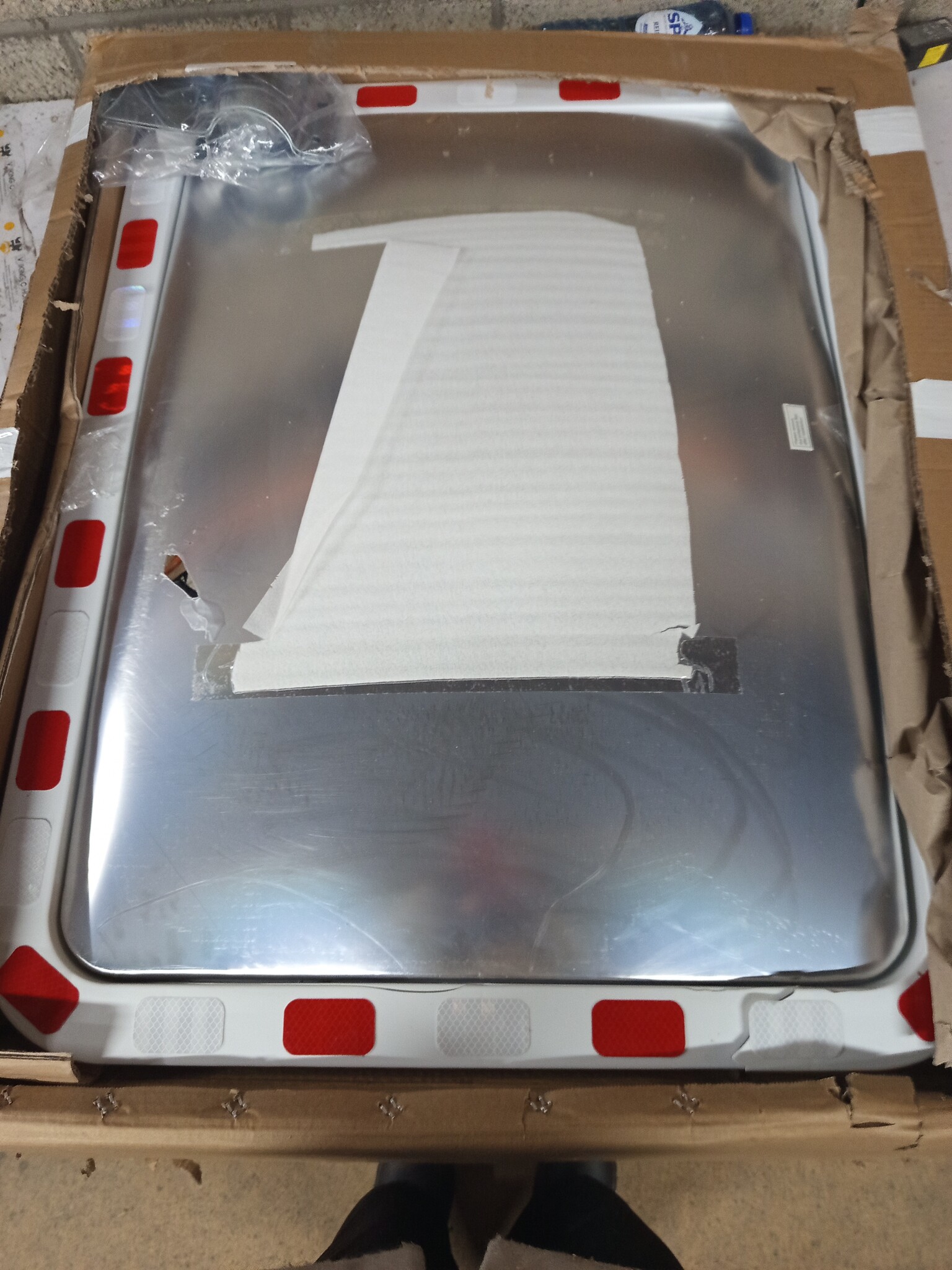 vidaXL Verkeersspiegel 60x80cm met Reflectoren - 60% Korting!