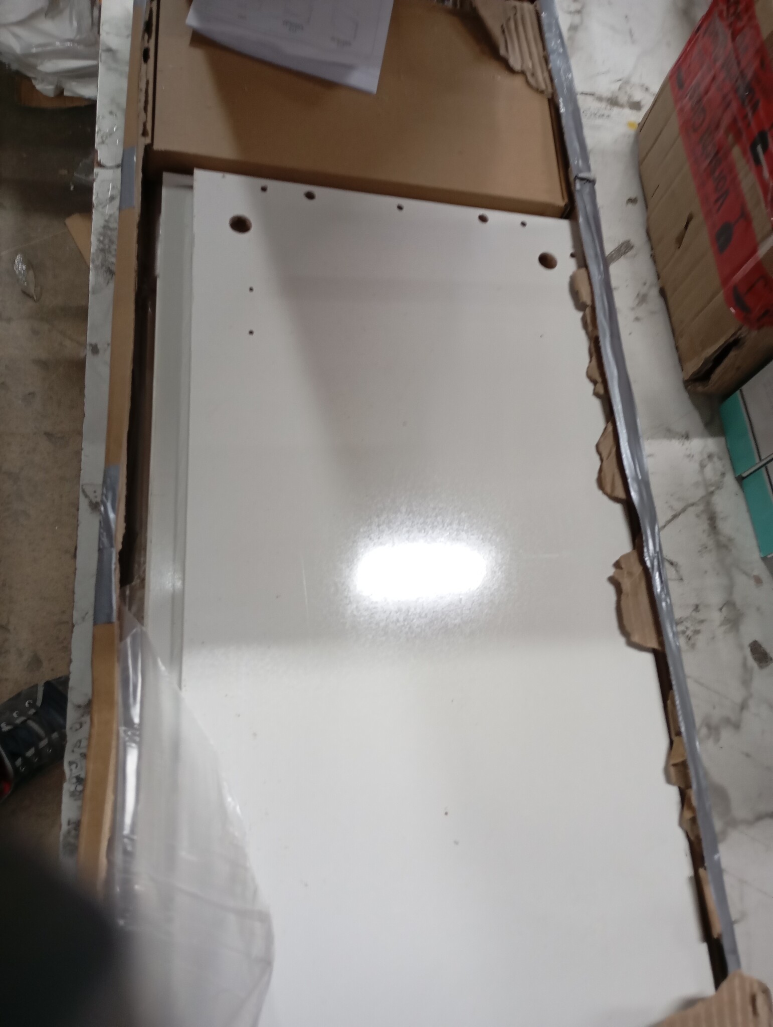 vidaXL TV-meubel Hoogglans Wit 120x30x30 cm - 55% Korting!