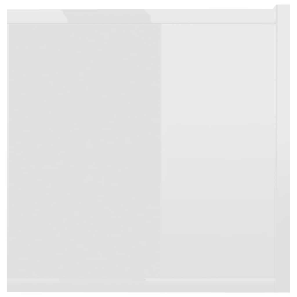 vidaXL TV-meubel Hoogglans Wit 120x30x30 cm - 55% Korting!