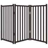 VidaXL Hondenhek Inklapbaar - 150 cm Vurenhout Zwart | 55% Korting