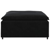 vidaXL Modulaire Bank Voetenbank - Zwart - 30% Korting