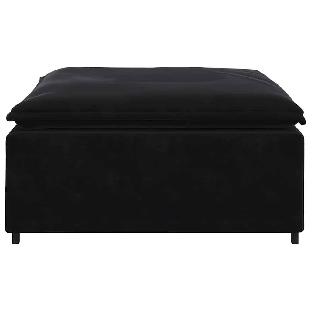 vidaXL Modulaire Bank Voetenbank - Zwart - 30% Korting