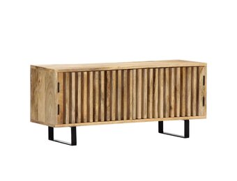 vidaXL TV-meubel 90x30x40 cm, Massief Mangohout - 60% Korting!