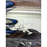 Kaptafel met Spiegel & Kruk - Wit, Massief Grenen | 35% Korting!