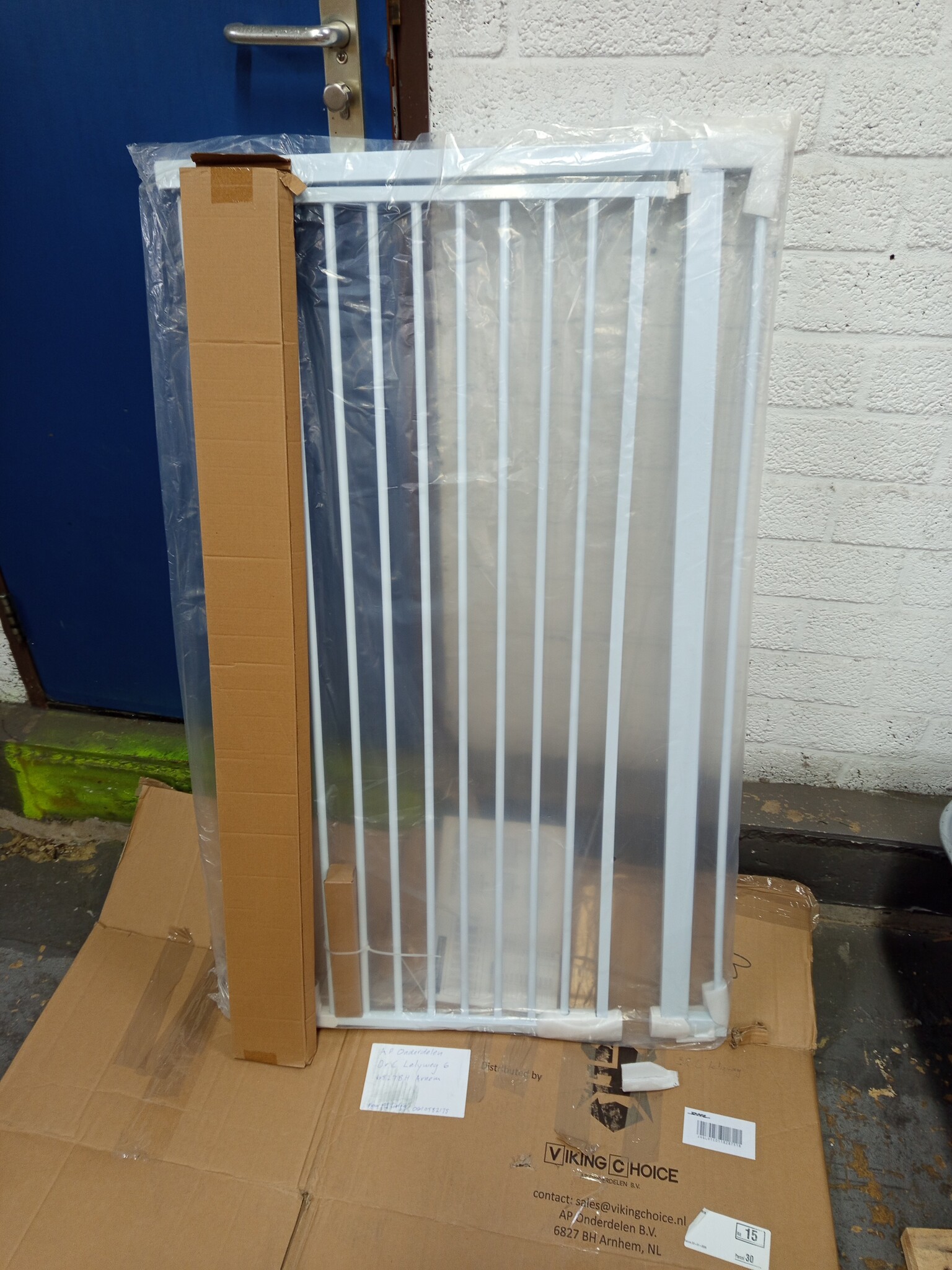 Veilig Traphek Metaal Wit - Verstelbaar 83-96cm | -35% Korting