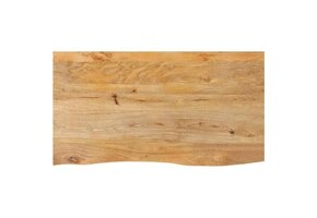 vidaXL Tafelblad Massief Mangohout - Natuurlijke Rand - 110x60 cm - 35% Korting