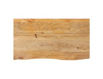 vidaXL Tafelblad Massief Mangohout - Natuurlijke Rand - 110x60 cm - 35% Korting