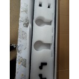 vidaXL Doos met onderdelen voor schuifdeur SKIEN 200 cm staal zwart