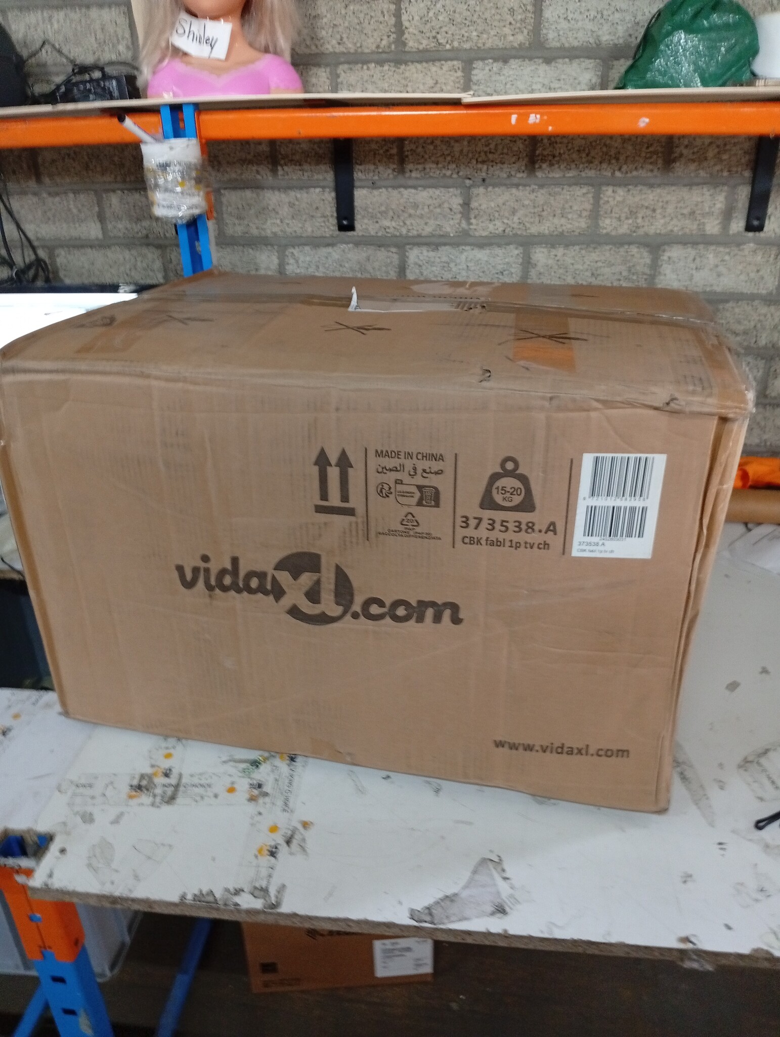 vidaXL Elektrische Fauteuil Stof Lichtgrijs - 50% Korting!