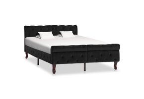 vidaXL Bedframe Fluweel Zwart 120x200 cm - Nu met 40% Korting!