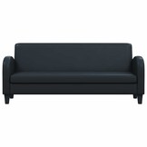 vidaXL Driezitsbank Kunstleer Zwart - 35% Korting