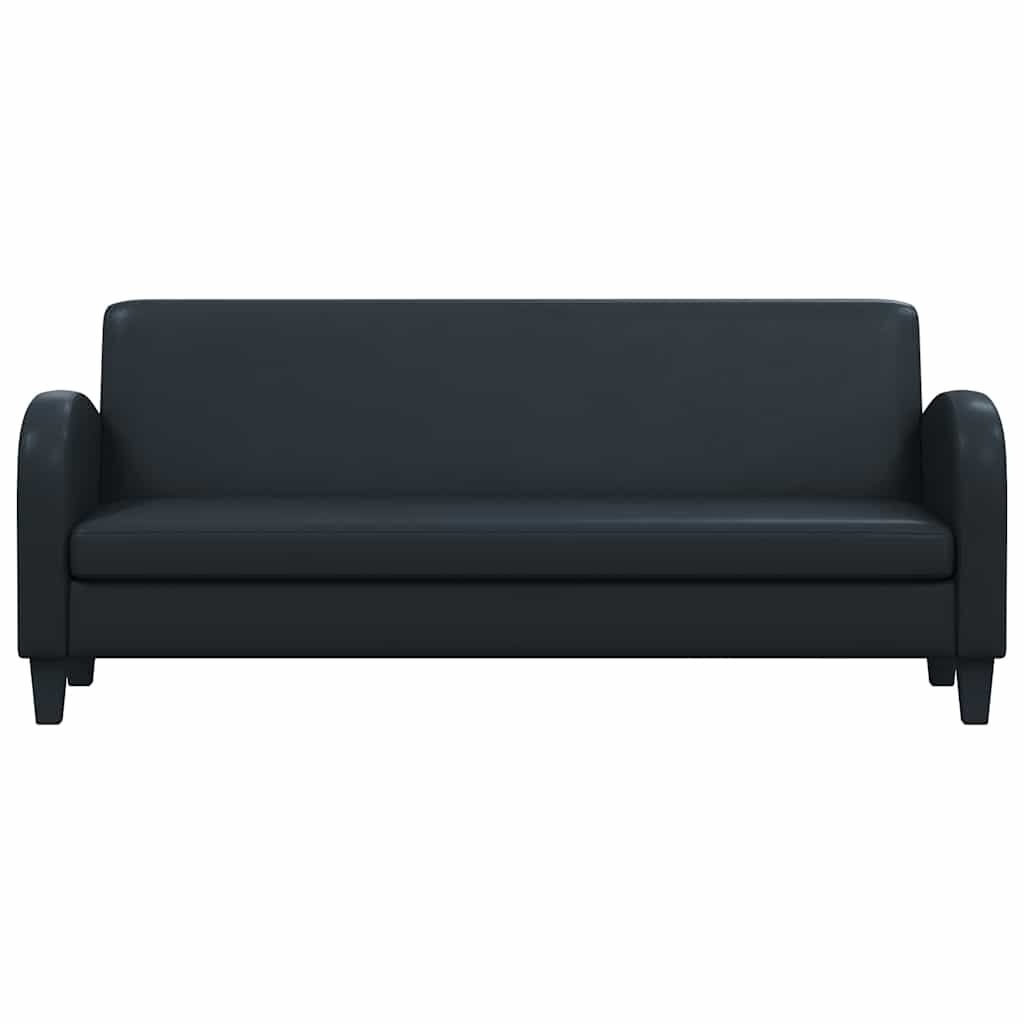 vidaXL Driezitsbank Kunstleer Zwart - 35% Korting