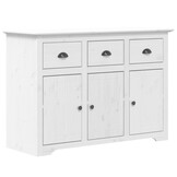vidaXL Dressoir BODO Grenenhout Wit - 30% Korting
