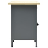 vidaXL Werkbank 160x60x85 cm staal zwart - 35% Korting!