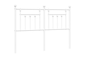 vidaXL Hoofdbord Metaal Wit 135cm - Nu met 35% Korting!